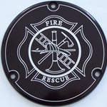 Firefighter Maltese Cross Black